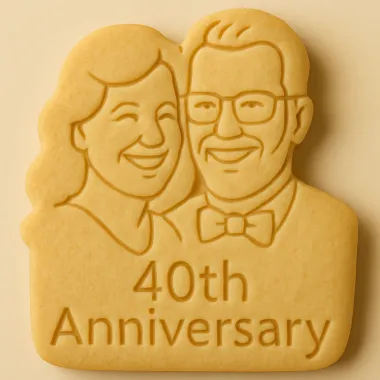 Custom, Personalize Anniversary Cookies | Parker's Crazy Cookies