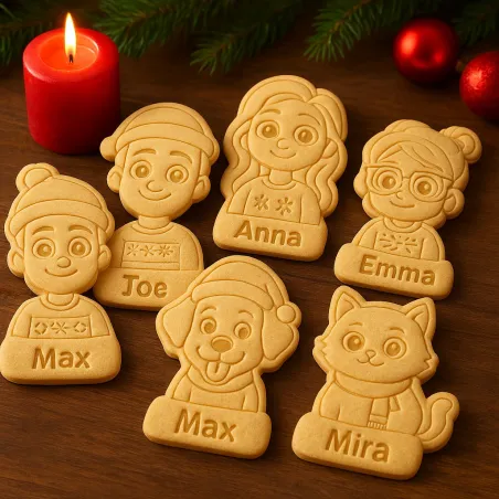 Family Christmas Cookies | Parker's Crazy Cookies