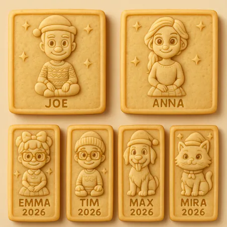 Family Christmas Cookies | Parker's Crazy Cookies