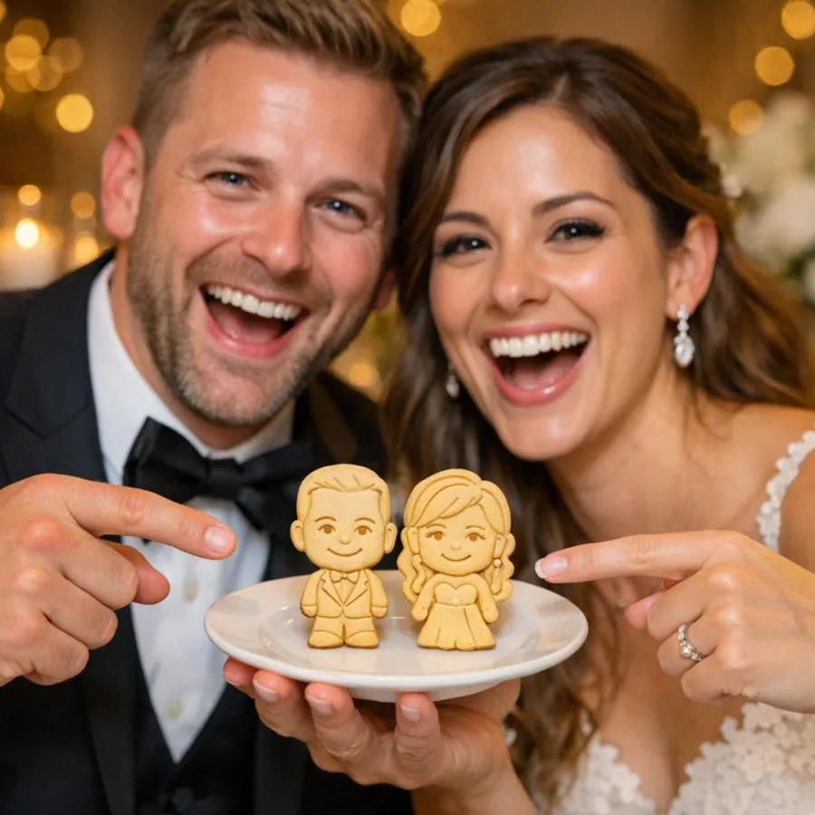 Wedding Cookies | Custom Couple Cookies