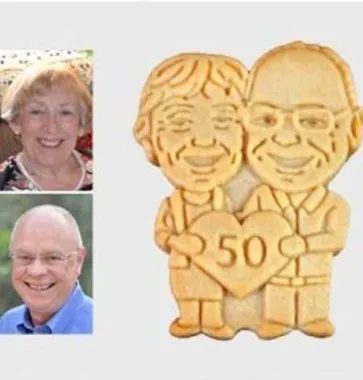 Custom, Personalize Anniversary Cookies | Parker's Crazy Cookies