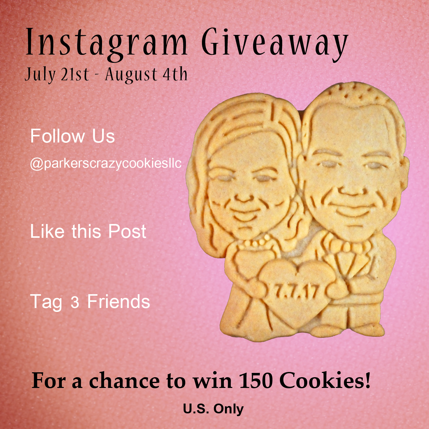 Instagram Giveaway 2017 - Couples Cookies