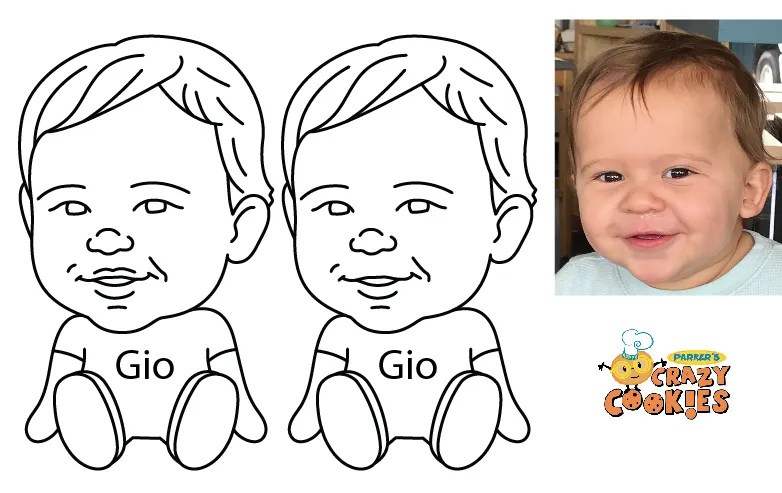 Baby Gio's First Birthday Favors