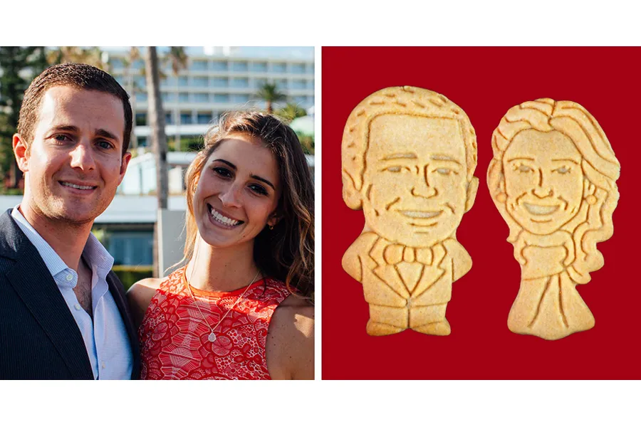 Engagement Party Favor Idea: Personalized Sweetheart Cookies!