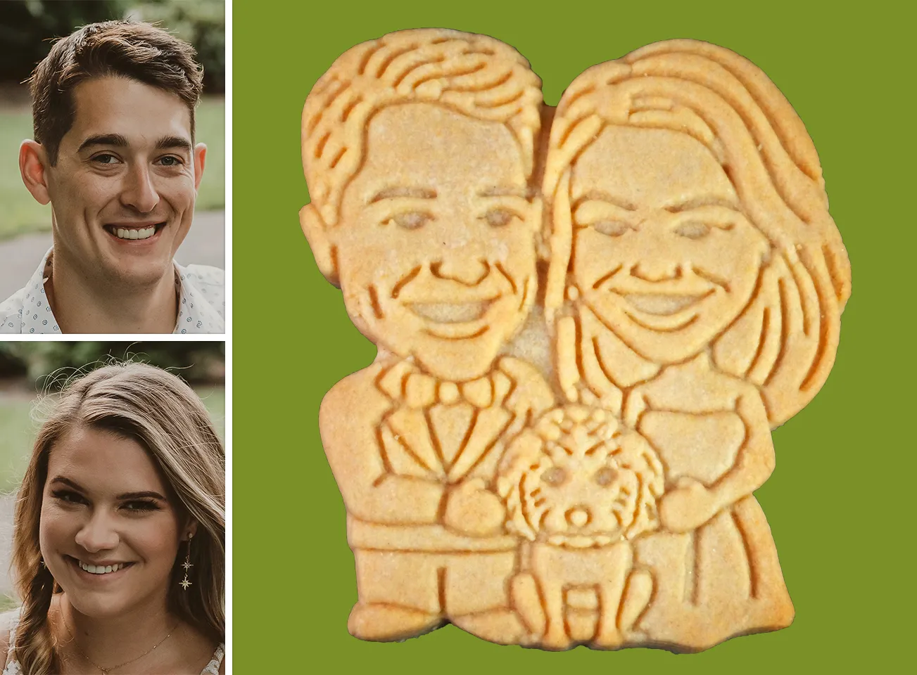 Wedding Couple and Pet