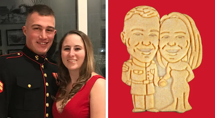 Military Outfit and Wedding Dress