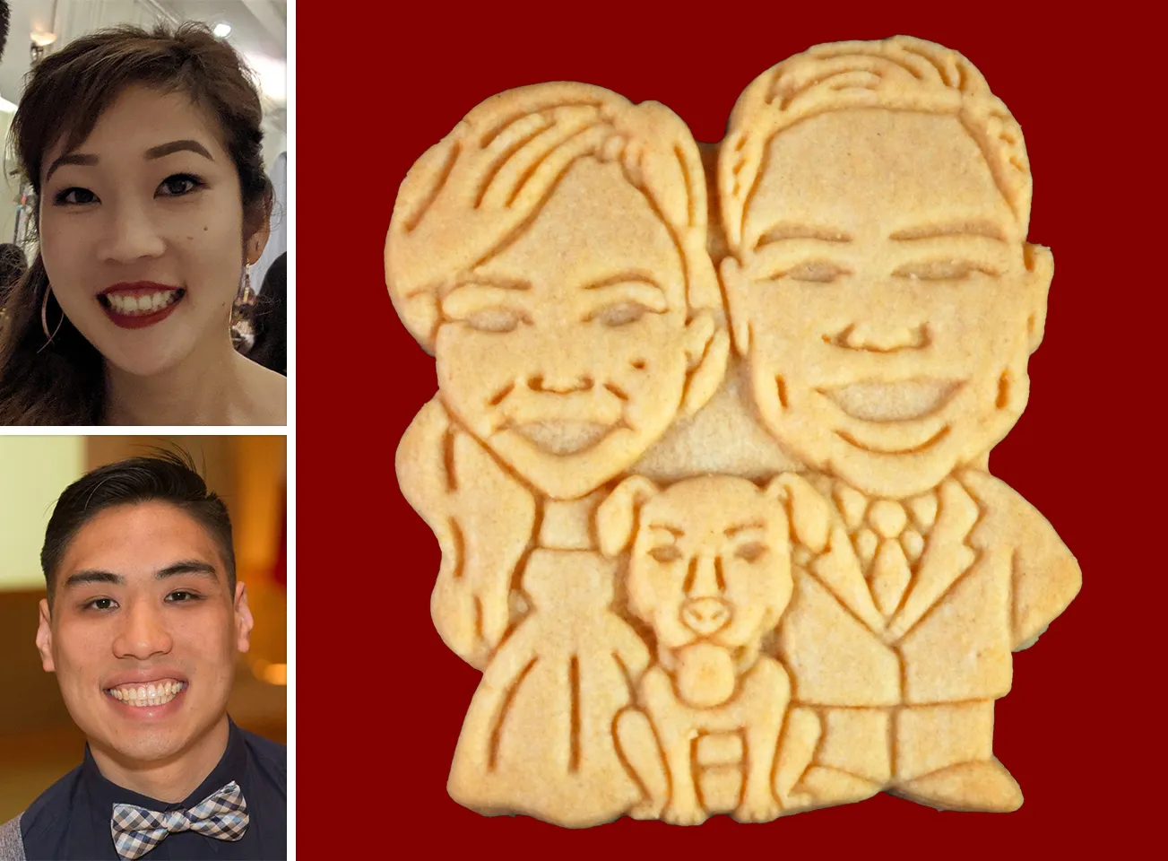 Wedding Pair with Dog