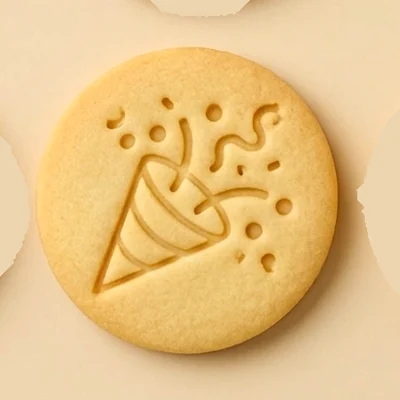 Party popper cookie